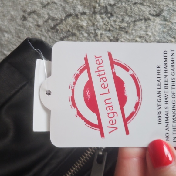 Joujou Women's Black Leather Jacket - Picture 5 of 8